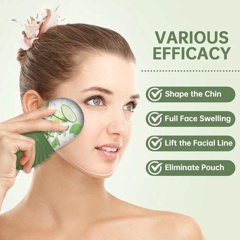 Silicone Ice Face Roller – Reusable Ice Mold for Eye Puffiness, Pore Refinement & Facial Cooling Massage