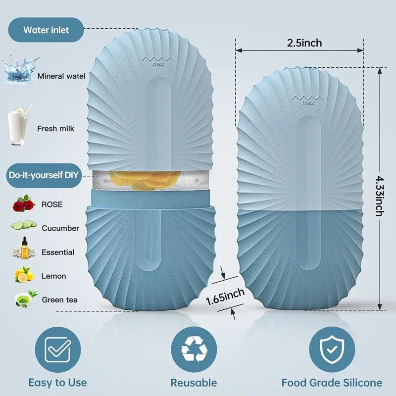 Silicone Ice Face Roller – Reusable Ice Mold for Eye Puffiness, Pore Refinement & Facial Cooling Massage
