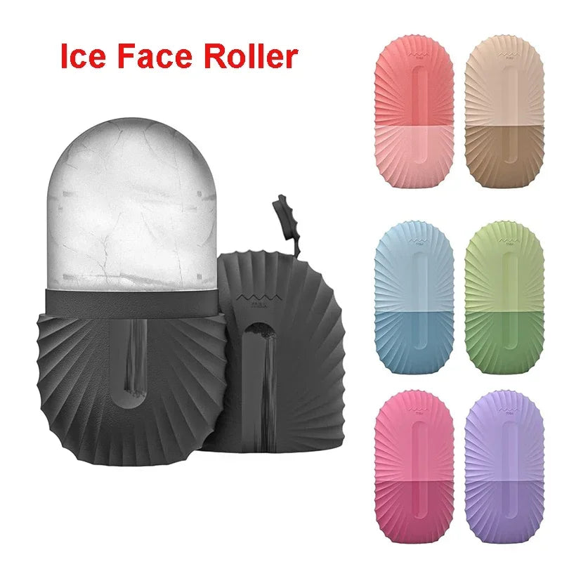Silicone Ice Face Roller – Reusable Ice Mold for Eye Puffiness, Pore Refinement & Facial Cooling Massage